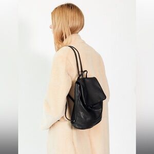BAGGU Mini Leather Backpack